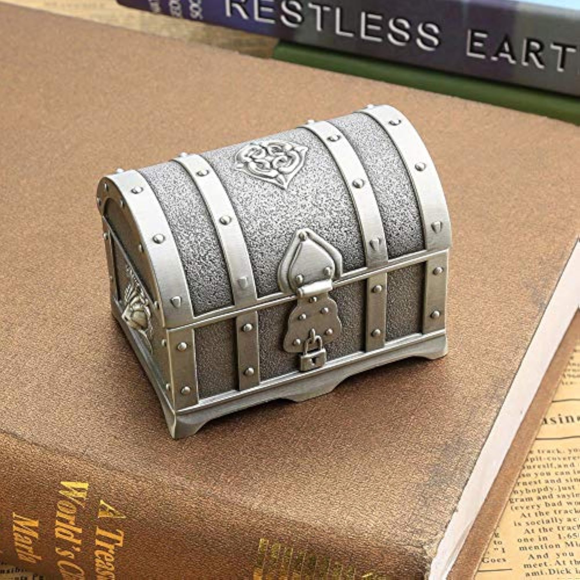 Antique Small Treasure Chest Wedding Jewellery Box